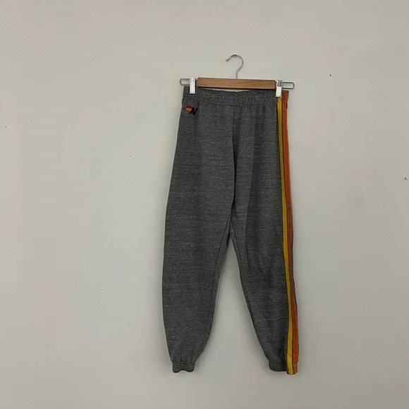 Aviator Nation Colorful Stripe Jogger Sweatpants - Picture 2 of 5